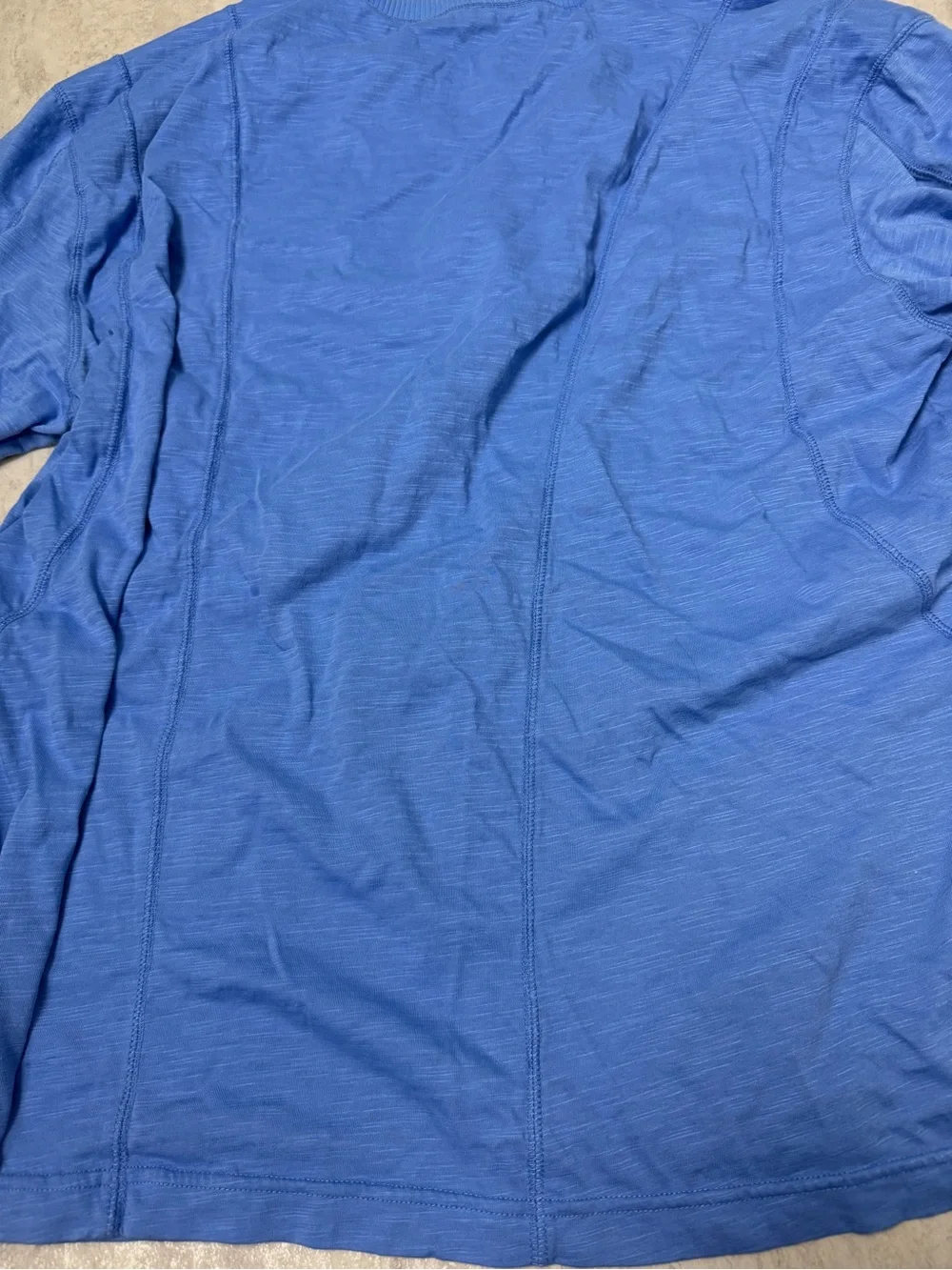 Free People Movement long sleeve top Split front Layer active wear blue small